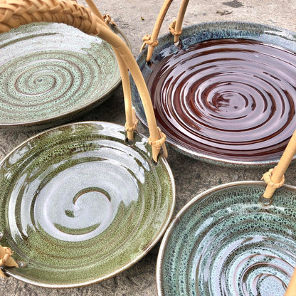 Chun & Yuxi Ceramic Serving with Handle