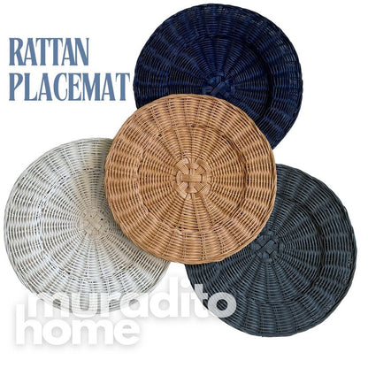 MURADITOHOME Local Rattan Placemats 13 inches Native