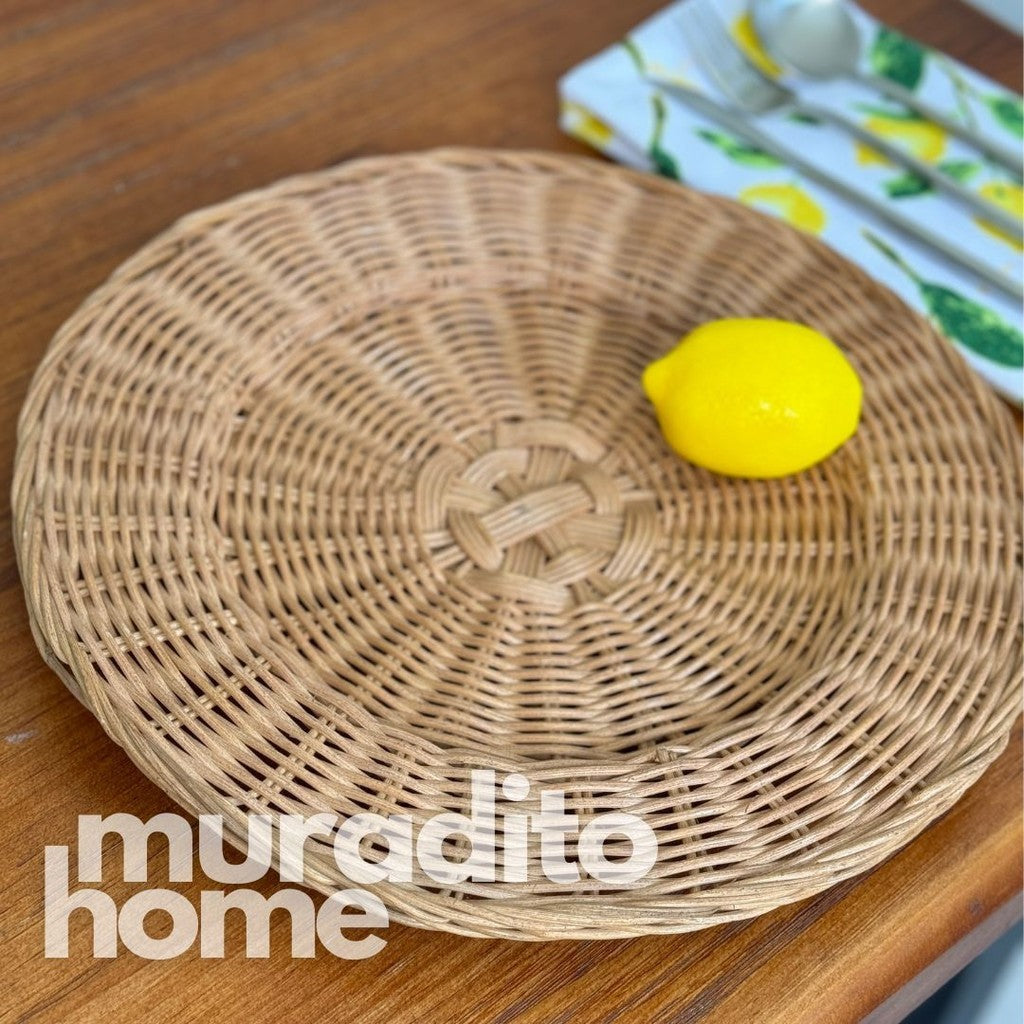 MURADITOHOME Local Rattan Placemats 13 inches Native