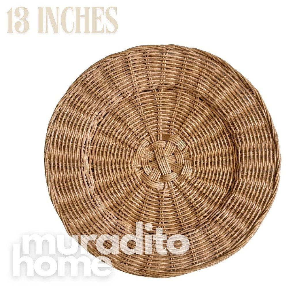 MURADITOHOME Local Rattan Placemats 13 inches Native