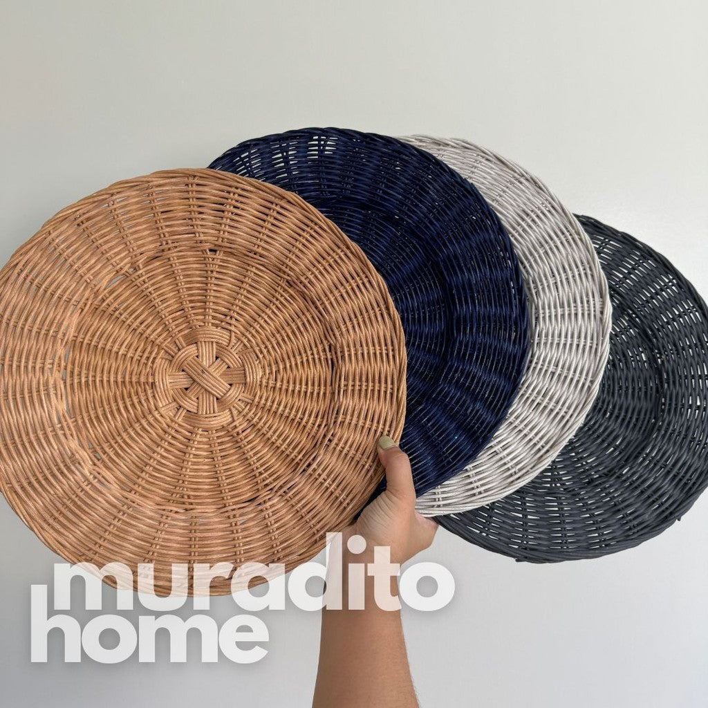 MURADITOHOME Local Rattan Placemats 13 inches Native