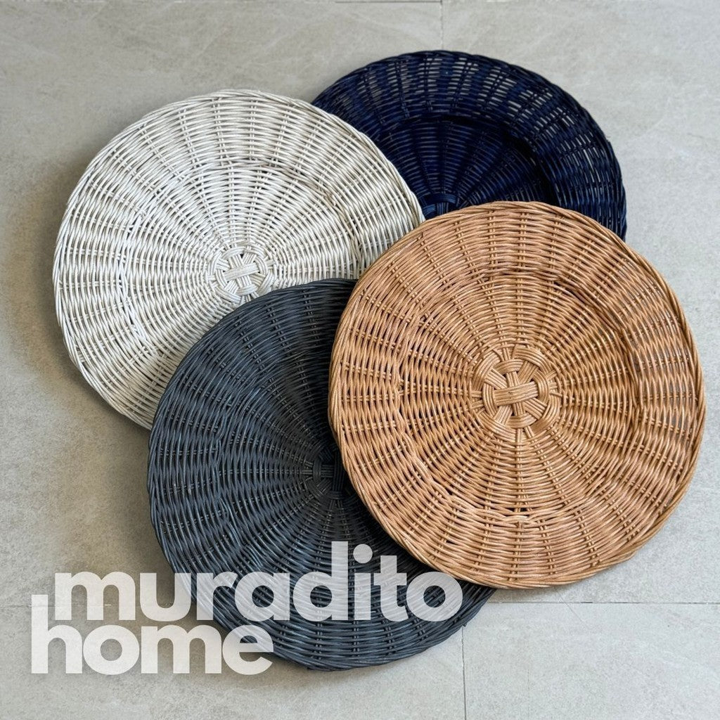 MURADITOHOME Local Rattan Placemats 13 inches Native