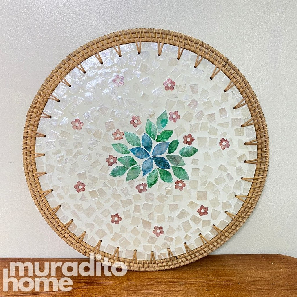 MURADITOHOME Kidlat Mother of Pearl Placemat 13"