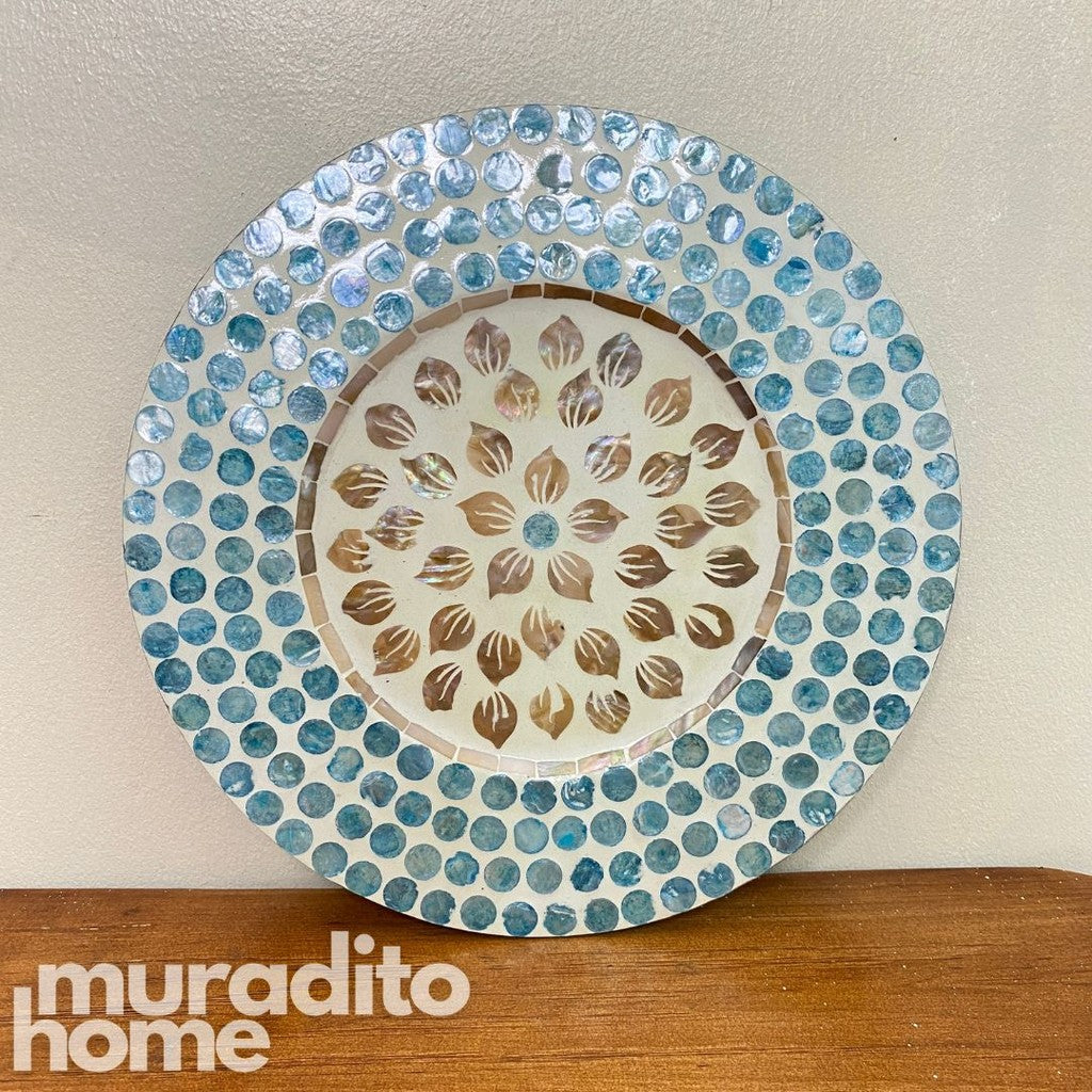 MURADITOHOME Agila Mother of Pearl Placemat 13"
