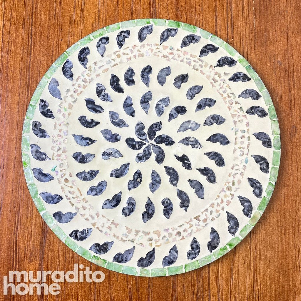 MURADITOHOME Alon Mother Of Pearl Placemat 13"