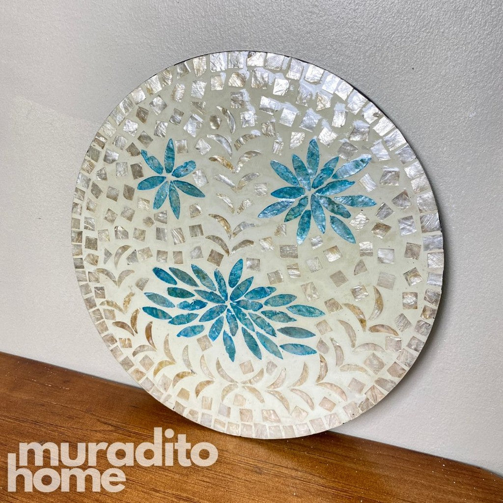 MURADITOHOME Banoy Mother of Pearl  Placemat 13"