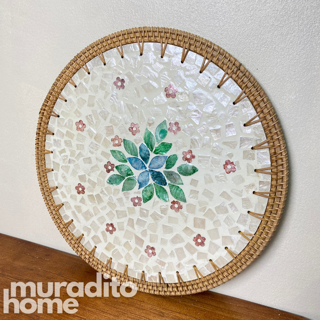 MURADITOHOME Kidlat Mother of Pearl Placemat 13"
