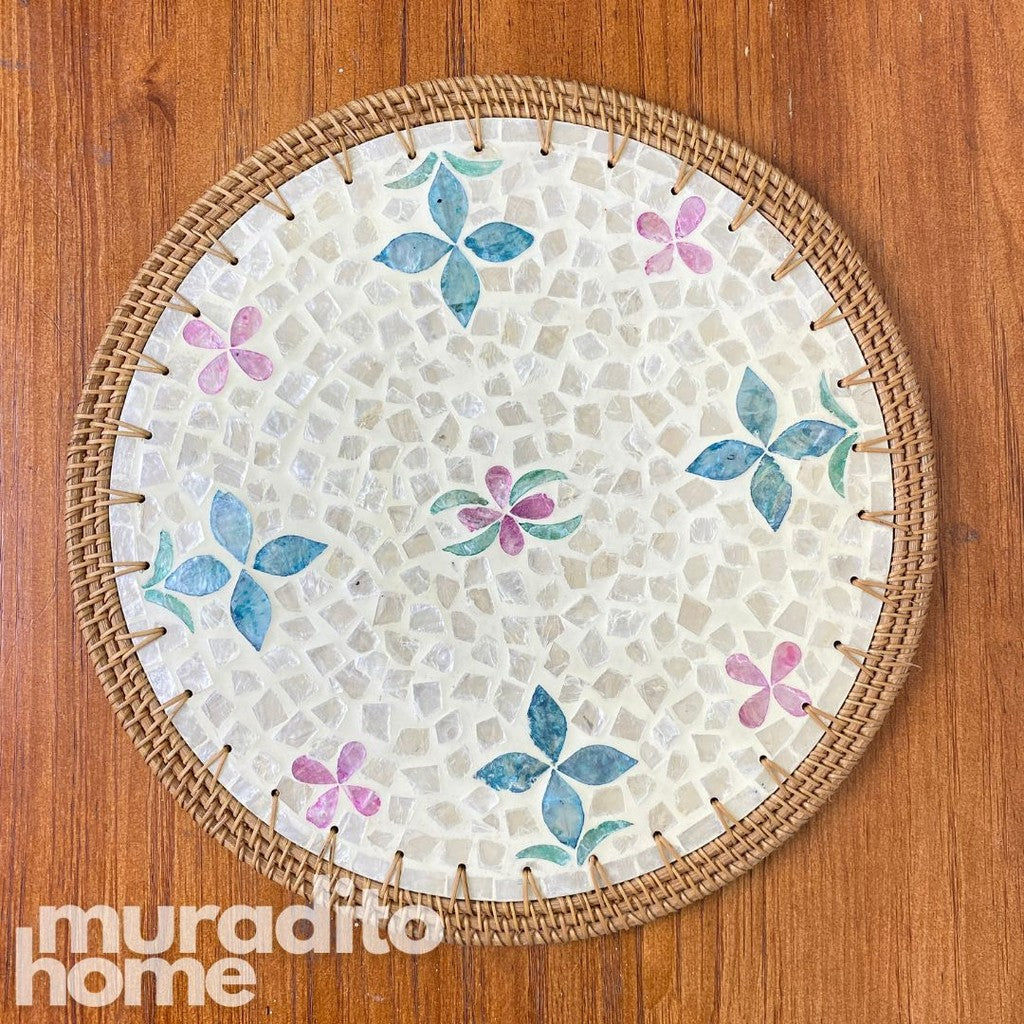 MURADITOHOME Makisig Mother of Pearl Placemat 13"