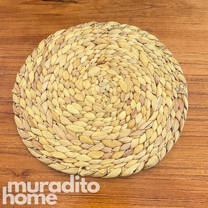 MURADITOHOME Diwata  Water Hyacinth Placemat 13"