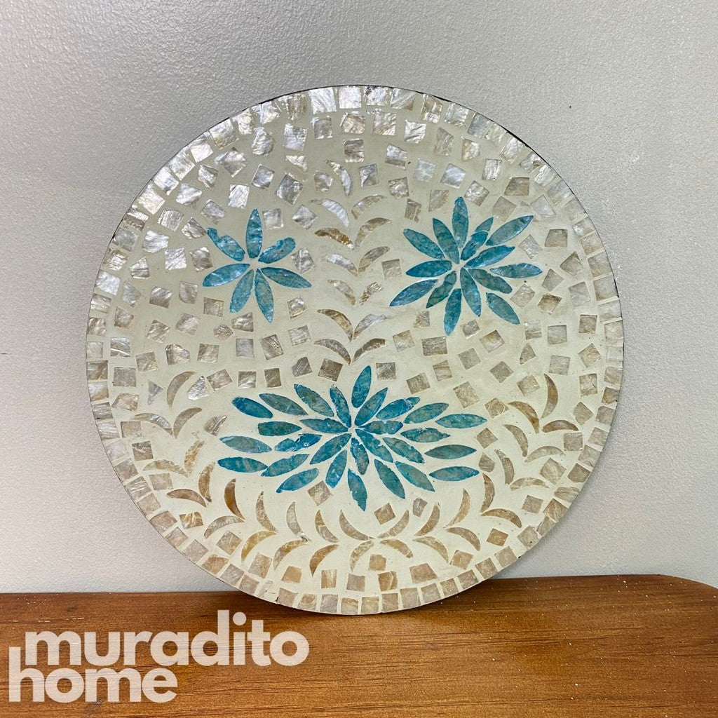 MURADITOHOME Banoy Mother of Pearl  Placemat 13"