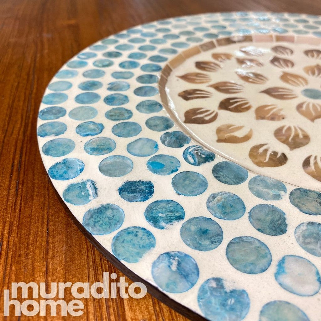 MURADITOHOME Agila Mother of Pearl Placemat 13"