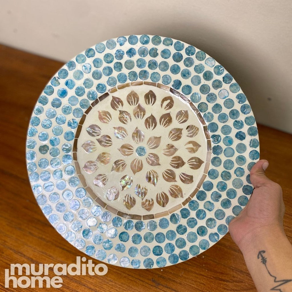 MURADITOHOME Agila Mother of Pearl Placemat 13"