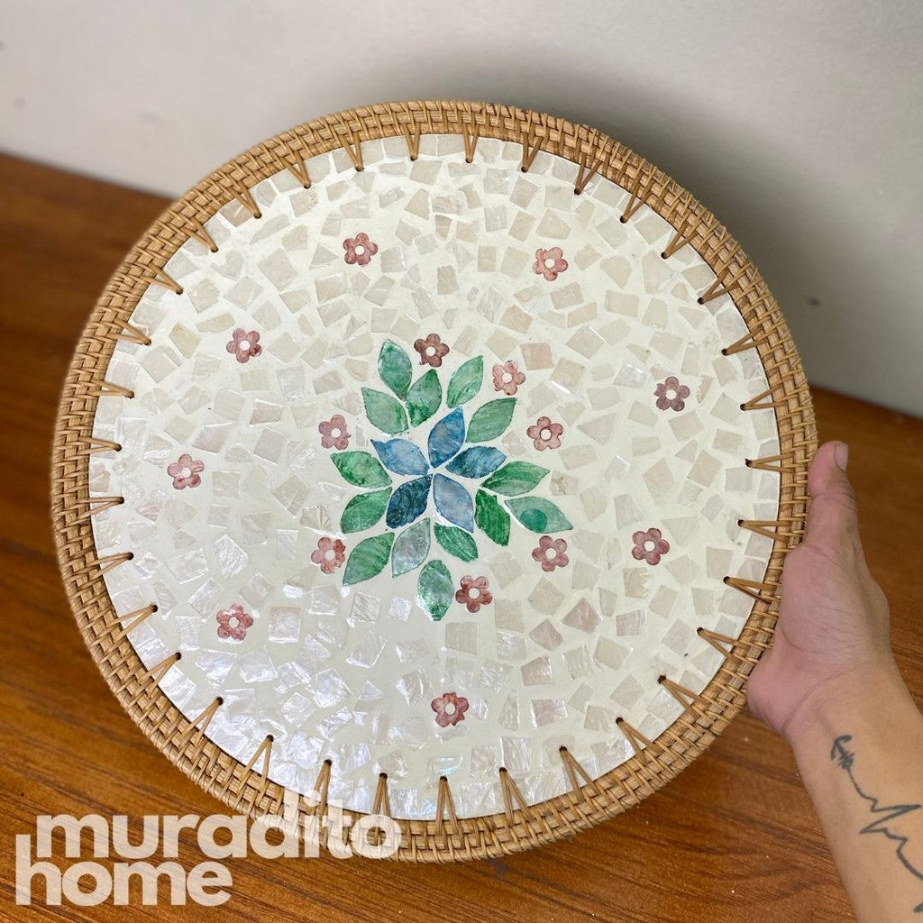 MURADITOHOME Kidlat Mother of Pearl Placemat 13"