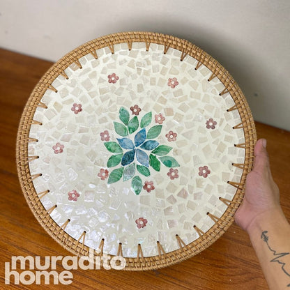 MURADITOHOME Kidlat Mother of Pearl Placemat 13"