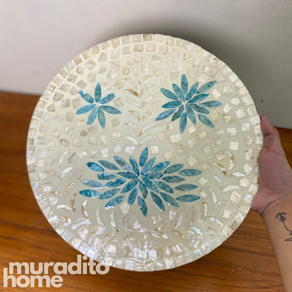 MURADITOHOME Banoy Mother of Pearl  Placemat 13"