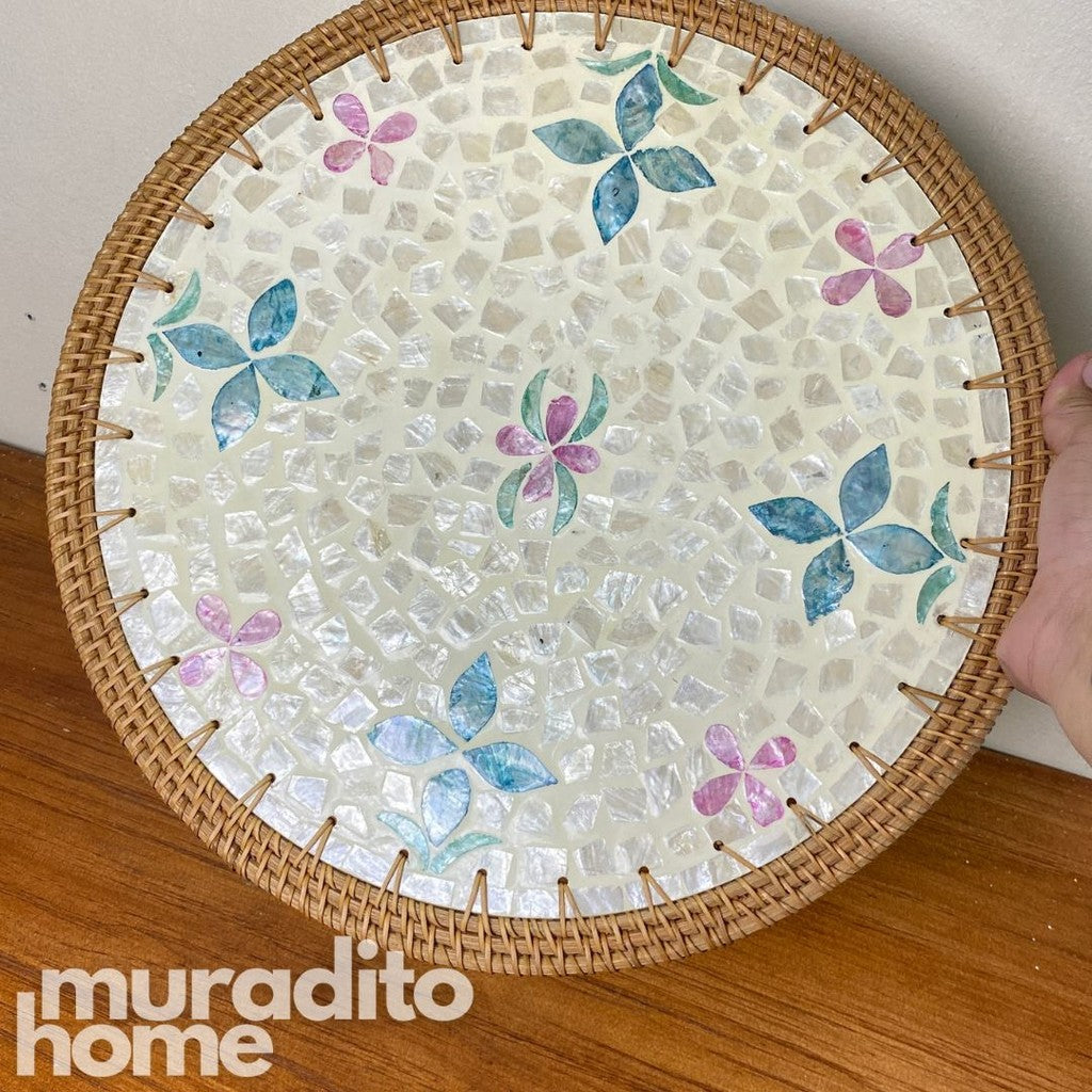 MURADITOHOME Makisig Mother of Pearl Placemat 13"