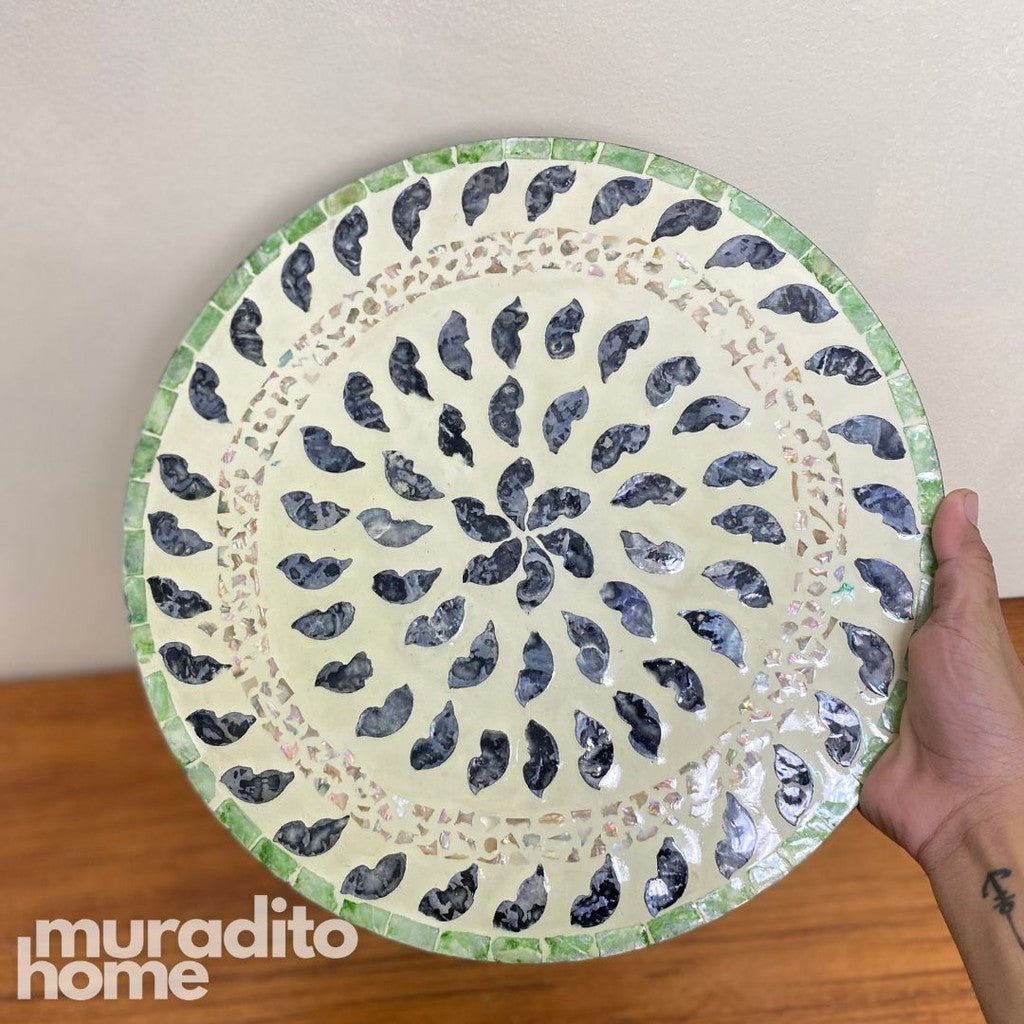 MURADITOHOME Alon Mother Of Pearl Placemat 13"