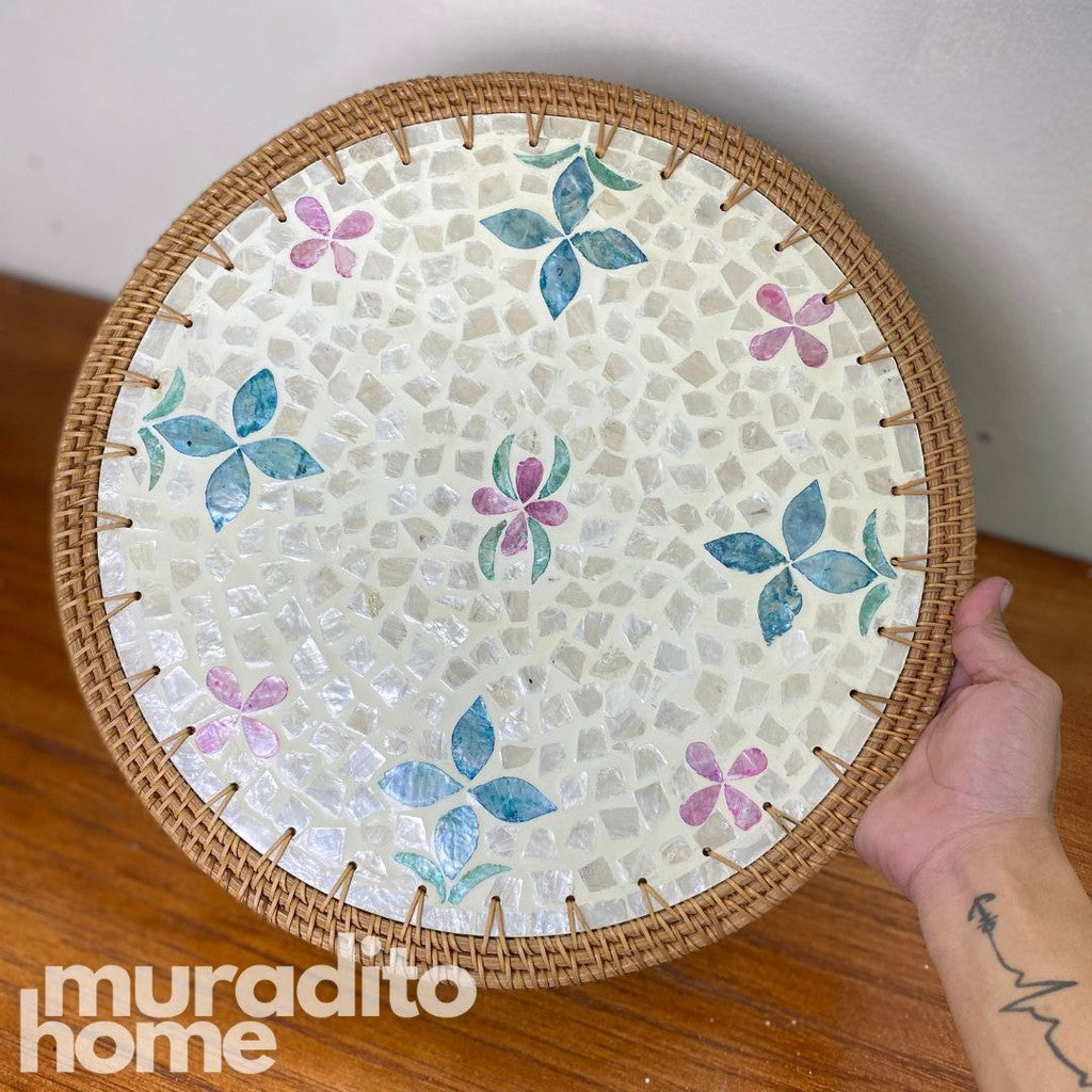 MURADITOHOME Makisig Mother of Pearl Placemat 13"