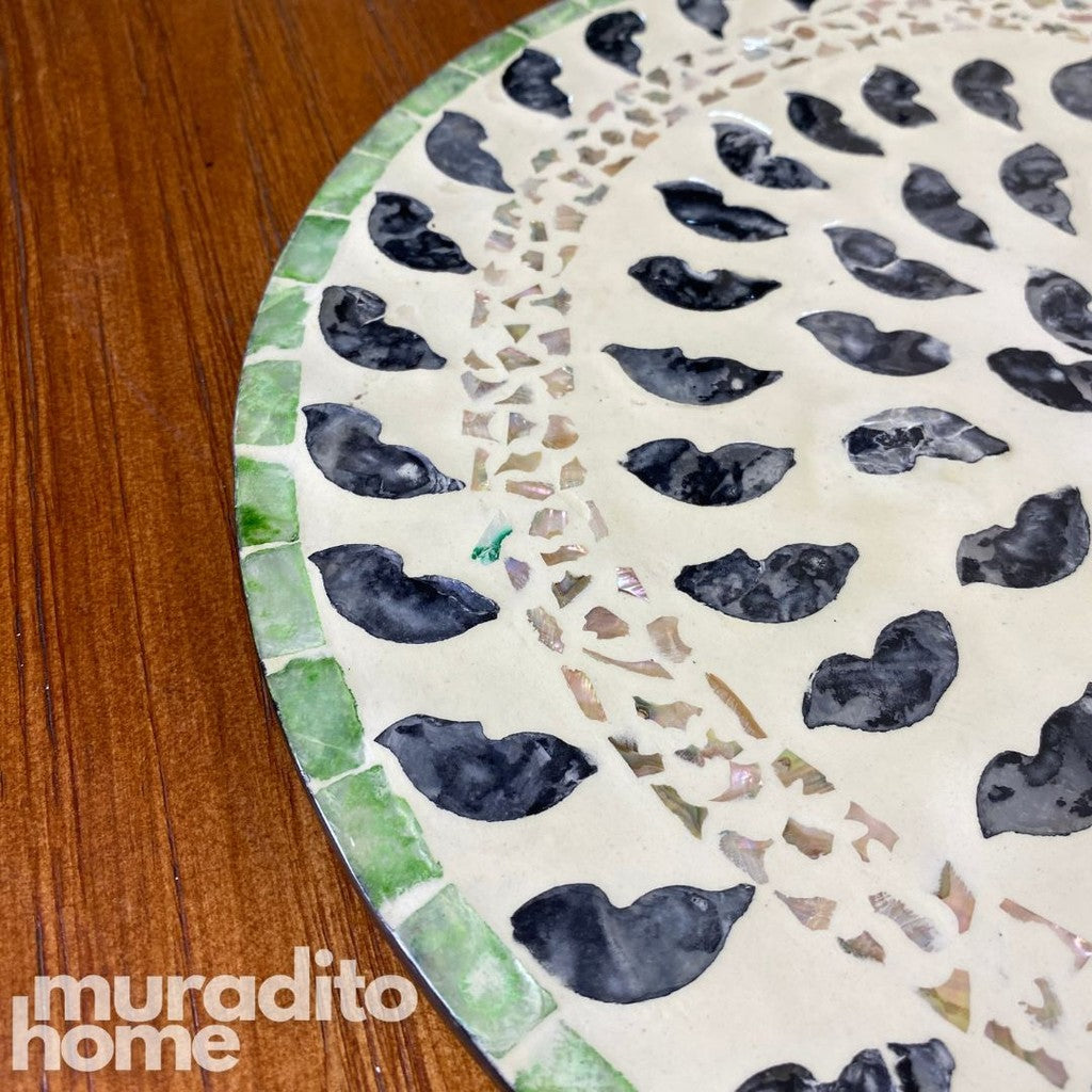 MURADITOHOME Alon Mother Of Pearl Placemat 13"