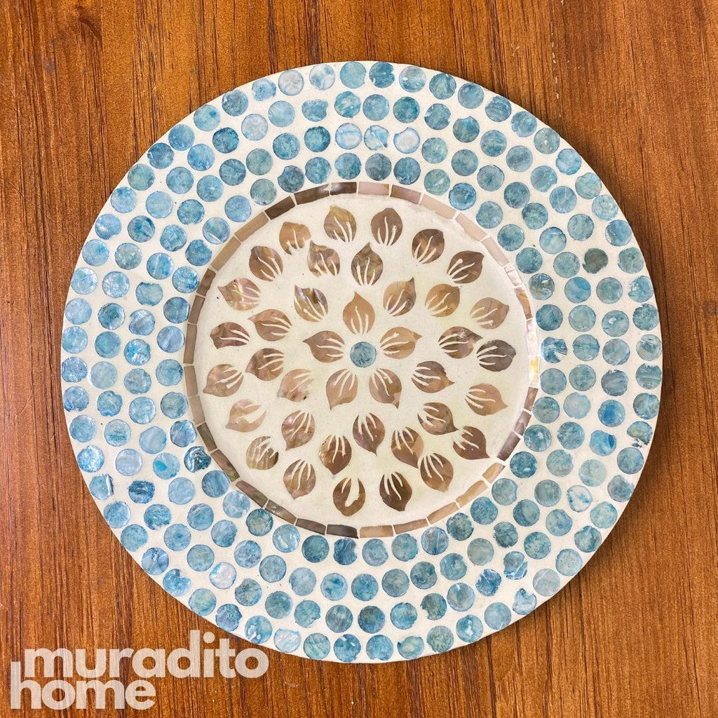 MURADITOHOME Agila Mother of Pearl Placemat 13"