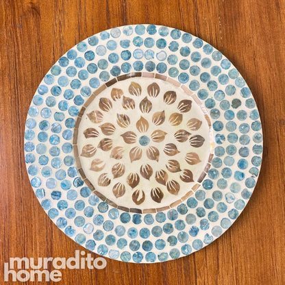 MURADITOHOME Agila Mother of Pearl Placemat 13"